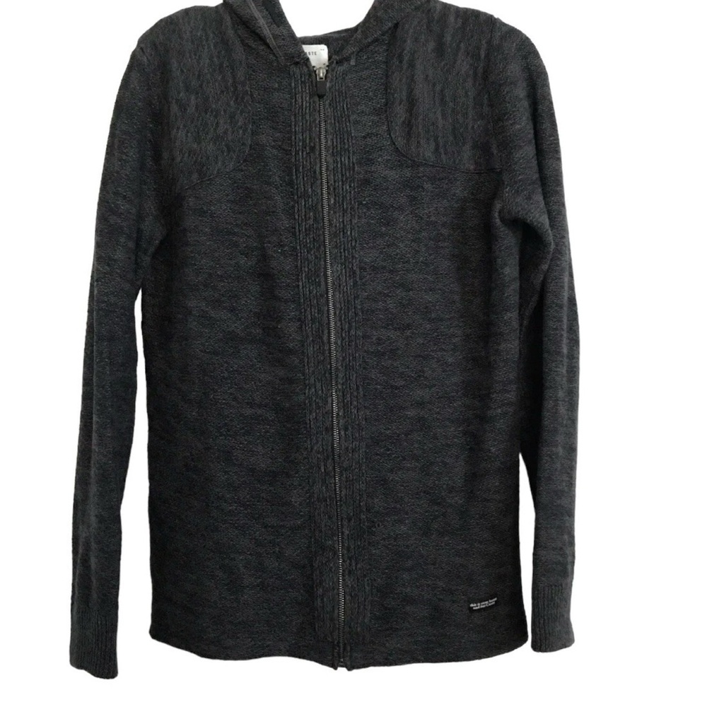 Ourcaste Men's Sweater Zip Up Smith  Hoodie Blue Gray Sz S